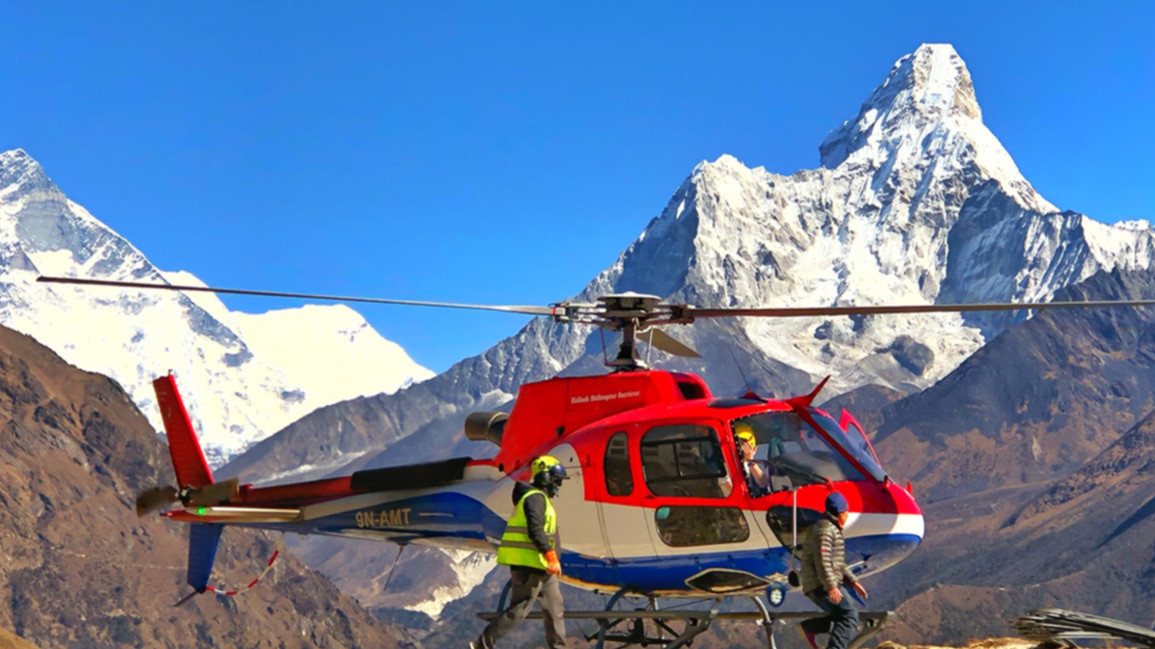 Helicopter tour in Everest Region